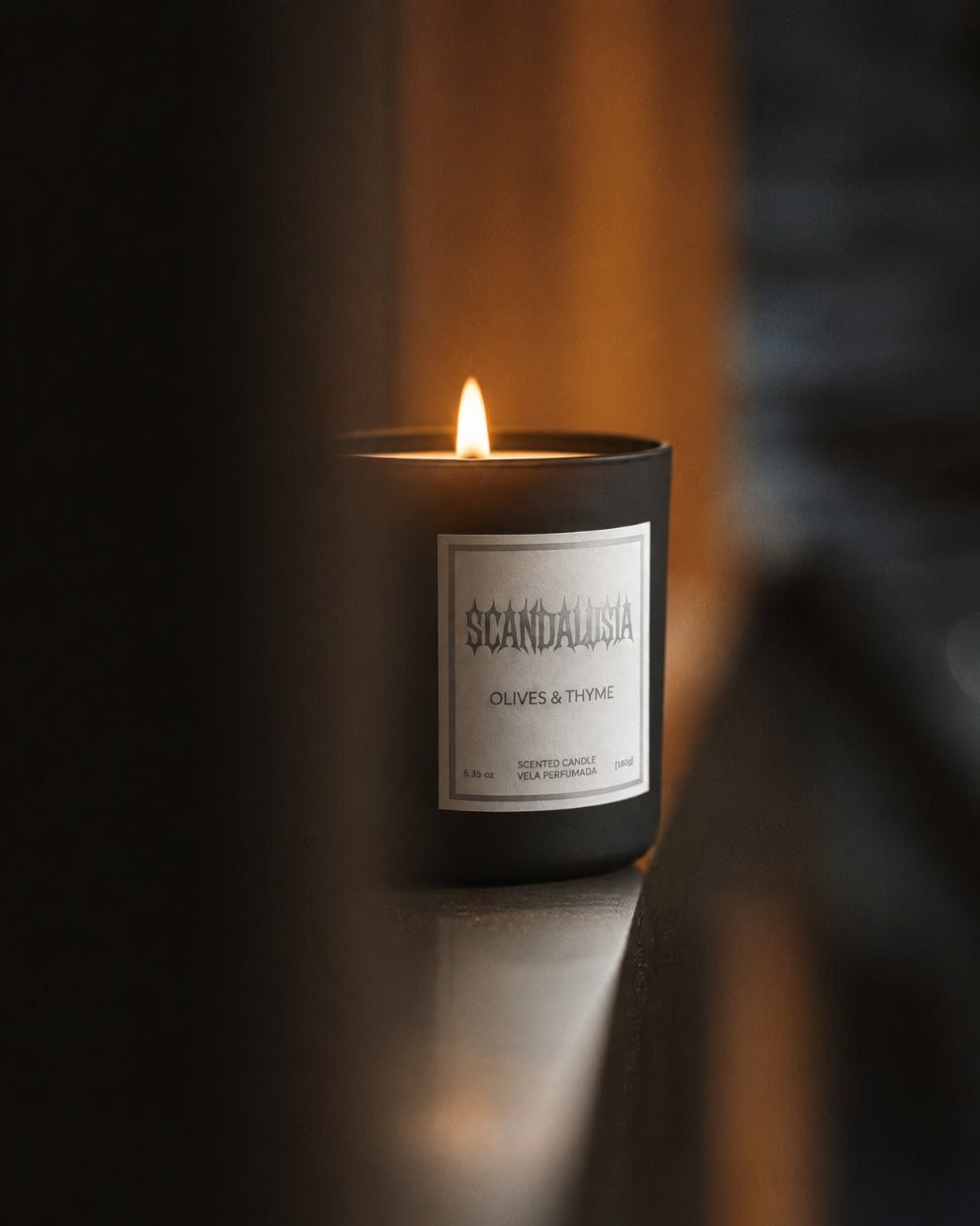 Scandalusia Premium Olives & Thyme Scented Candle – 180g