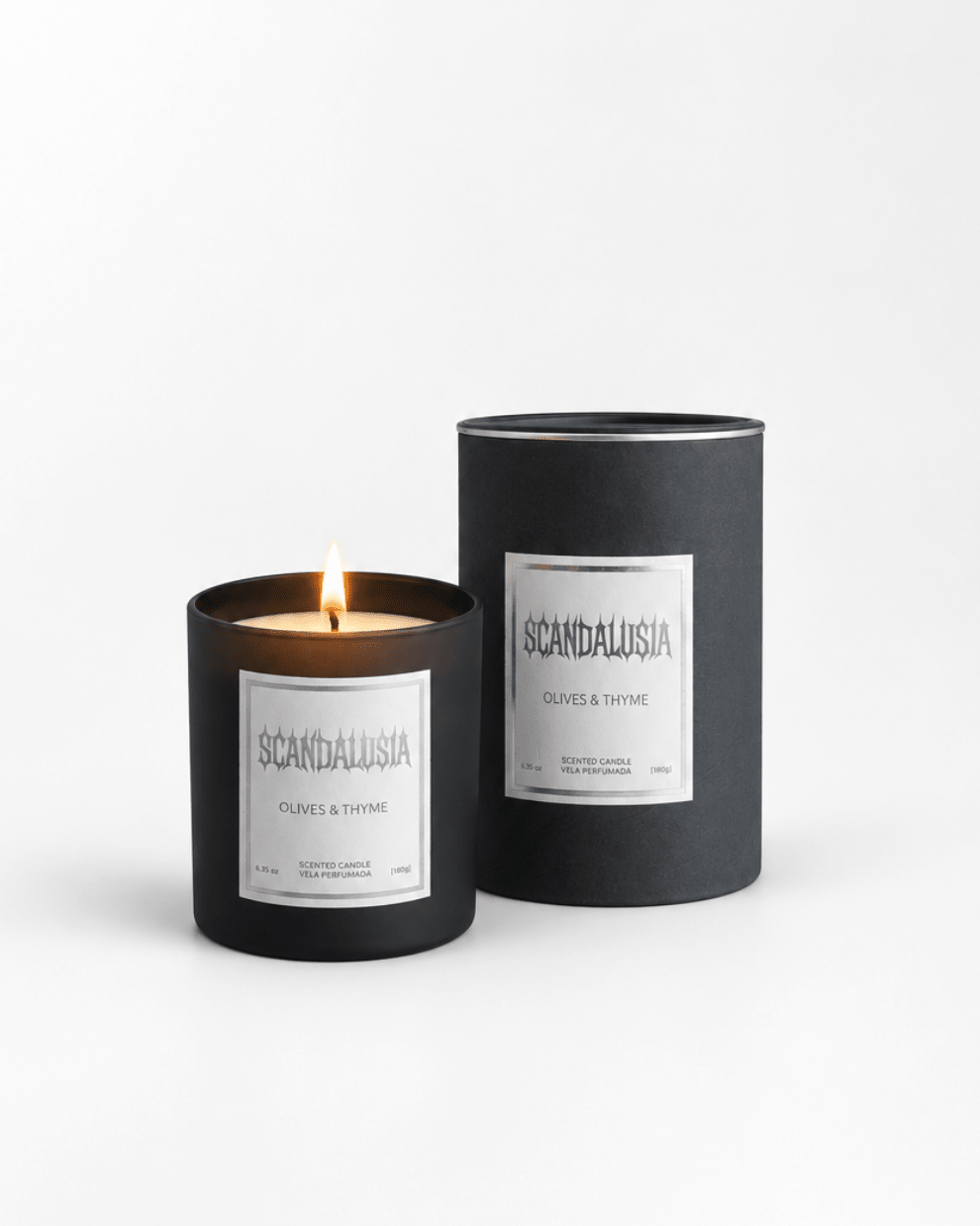 Scandalusia Premium Olives & Thyme Scented Candle – 180g