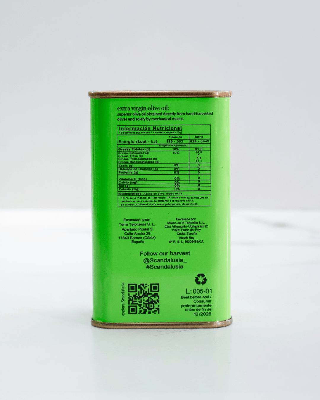 Scandalusia Limited Edition Premium Extra Virgin Olive Oil - 250ml