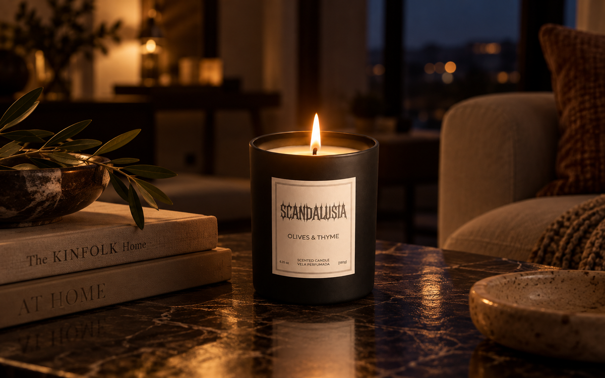 scented candle night